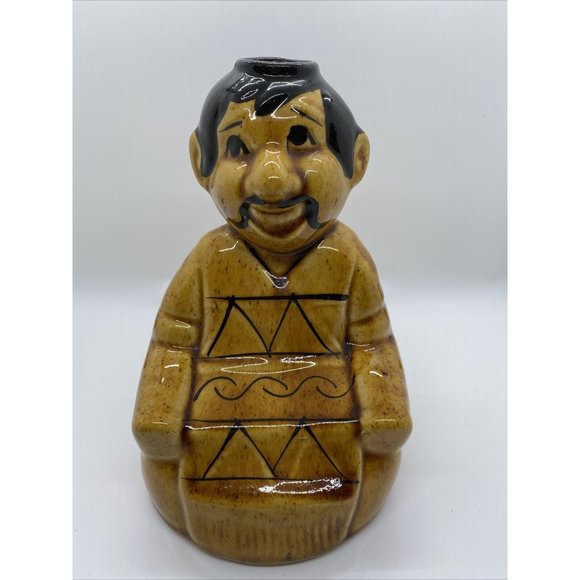 2 VINTAGE MEXICAN TEQUILA CERAMIC DECANTER MEN - Picture 2 of 12